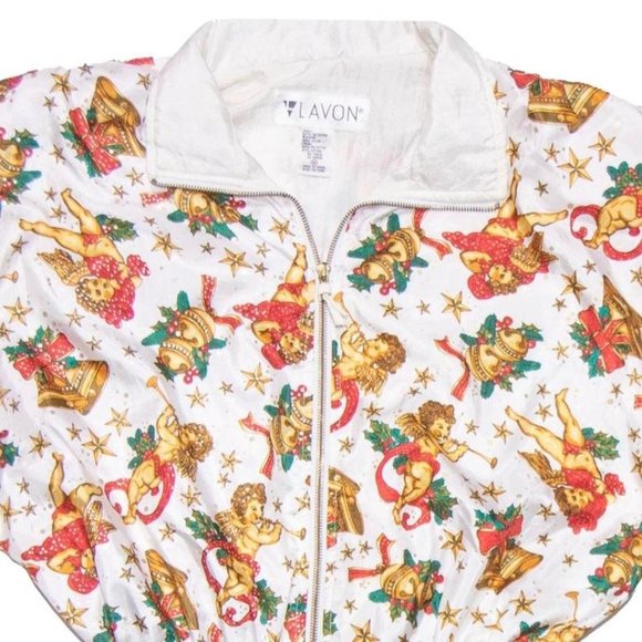 Vintage Christmas Angel Windbreaker - Picture 2 of 4